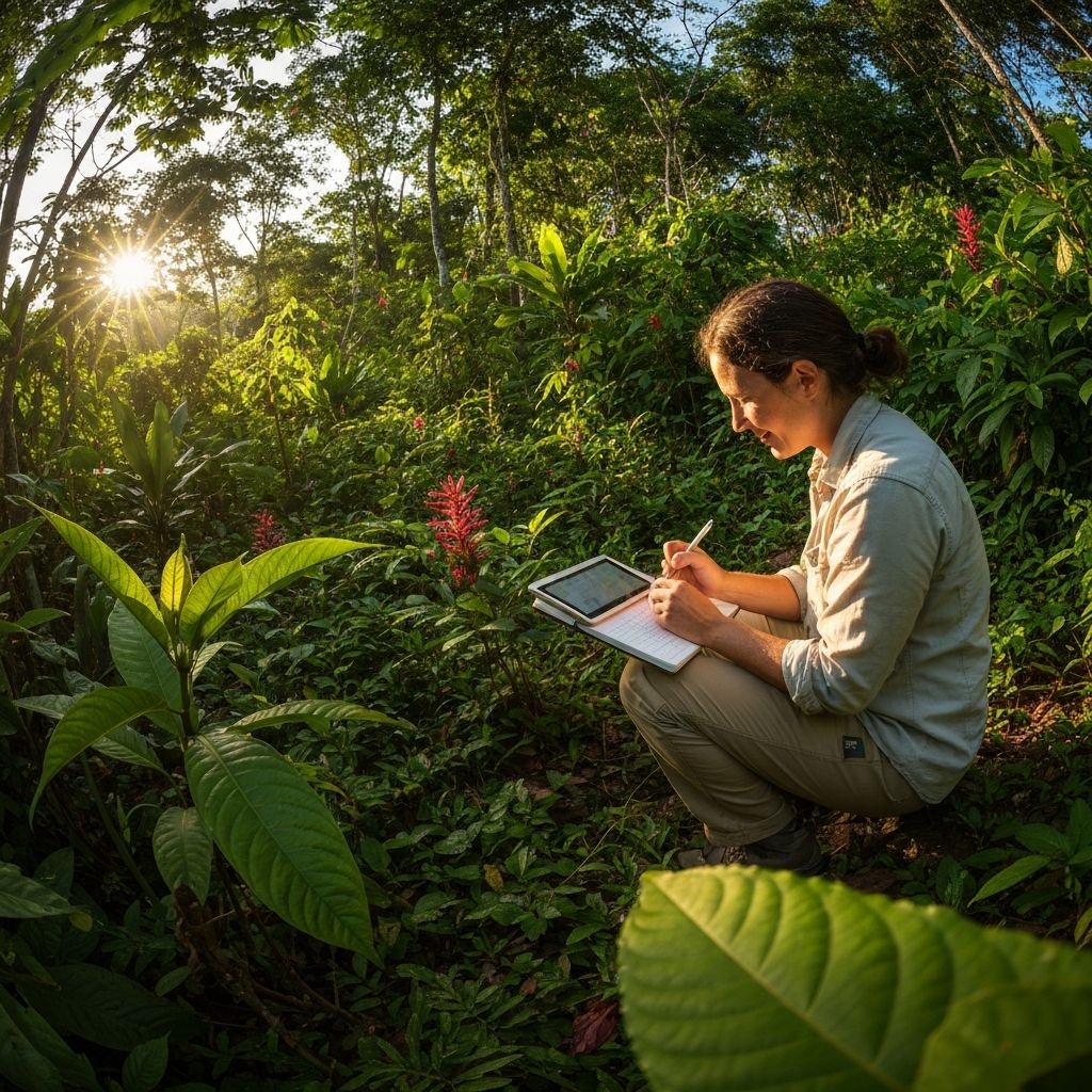 Dr. Paul Cox researching indigenous plant remedies